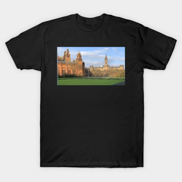 Glasgow University and the Glasgow Art Gallery and Museum T-Shirt by kensor